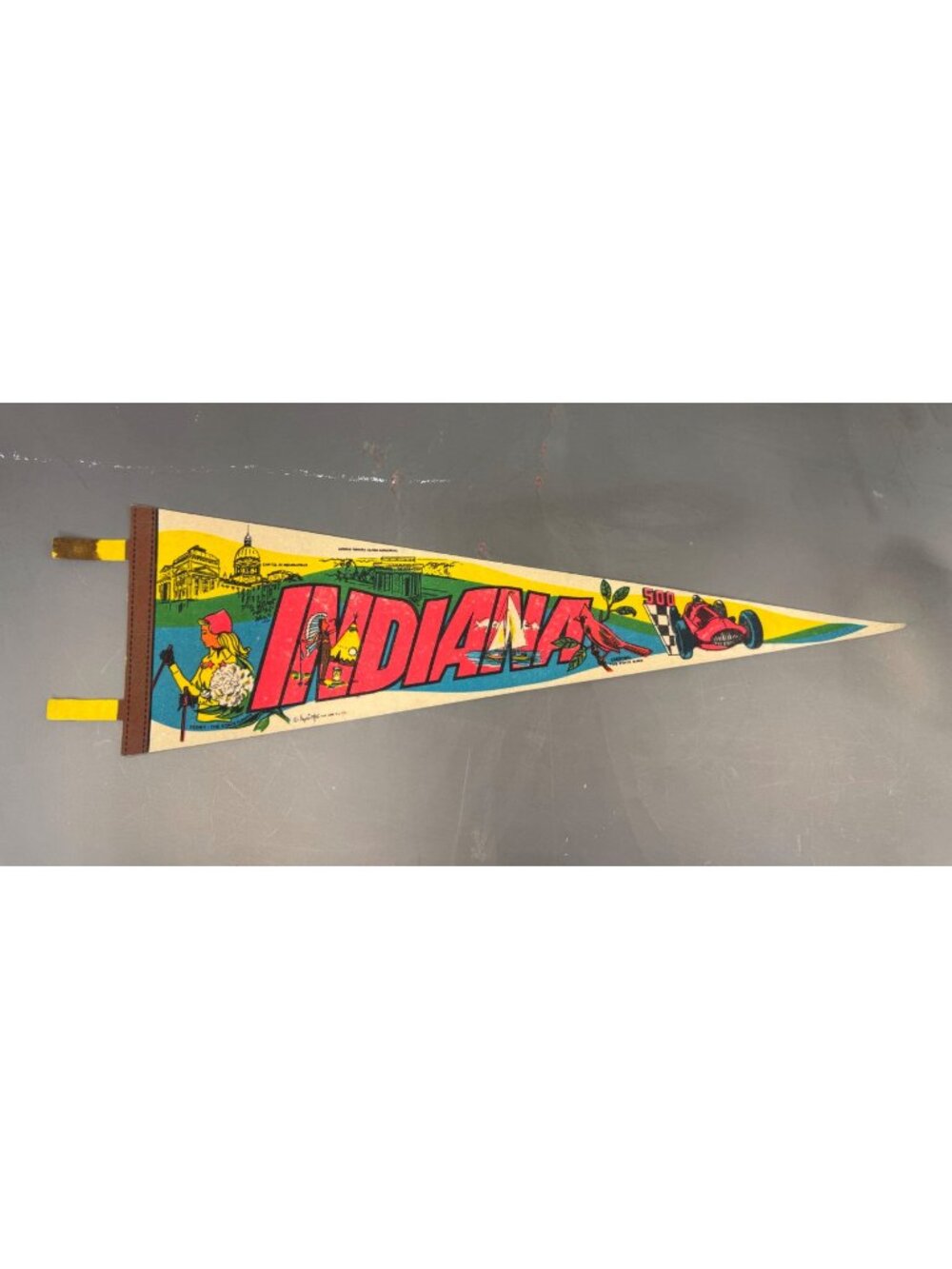 Vintage Indiana state pennant
